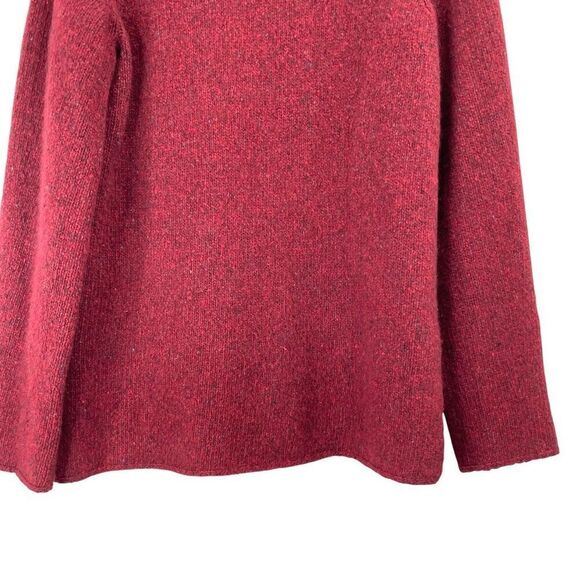 Vince Donegal 100%‎ cashmere knit sweater Size M cherry red - Picture 5 of 9
